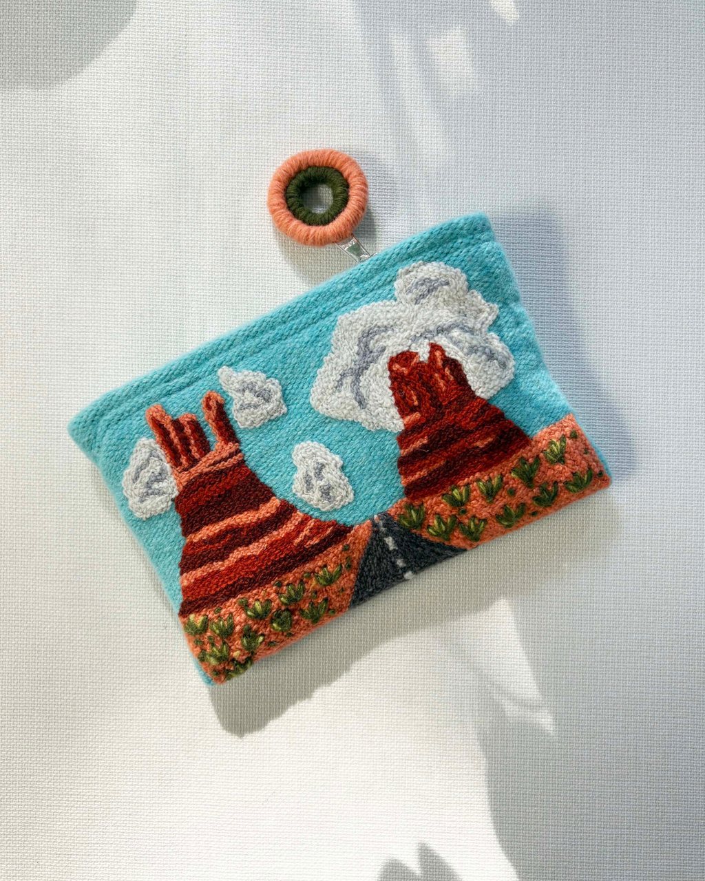 Jenny Krauss- Moab Embroidered Wool Pouch