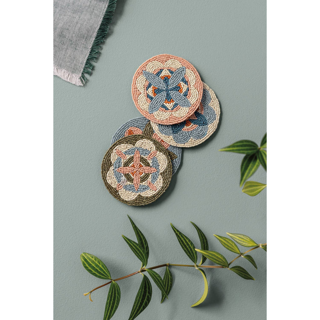 Danica Studio- Disco Formation Beaded Coasters Set of 4