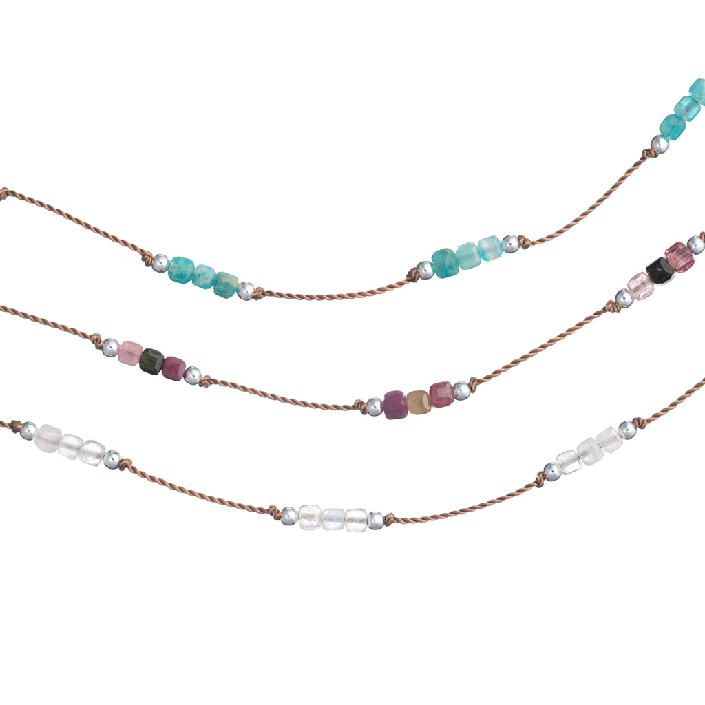 Bronwen Jewelry- Gemstone Trail Necklace