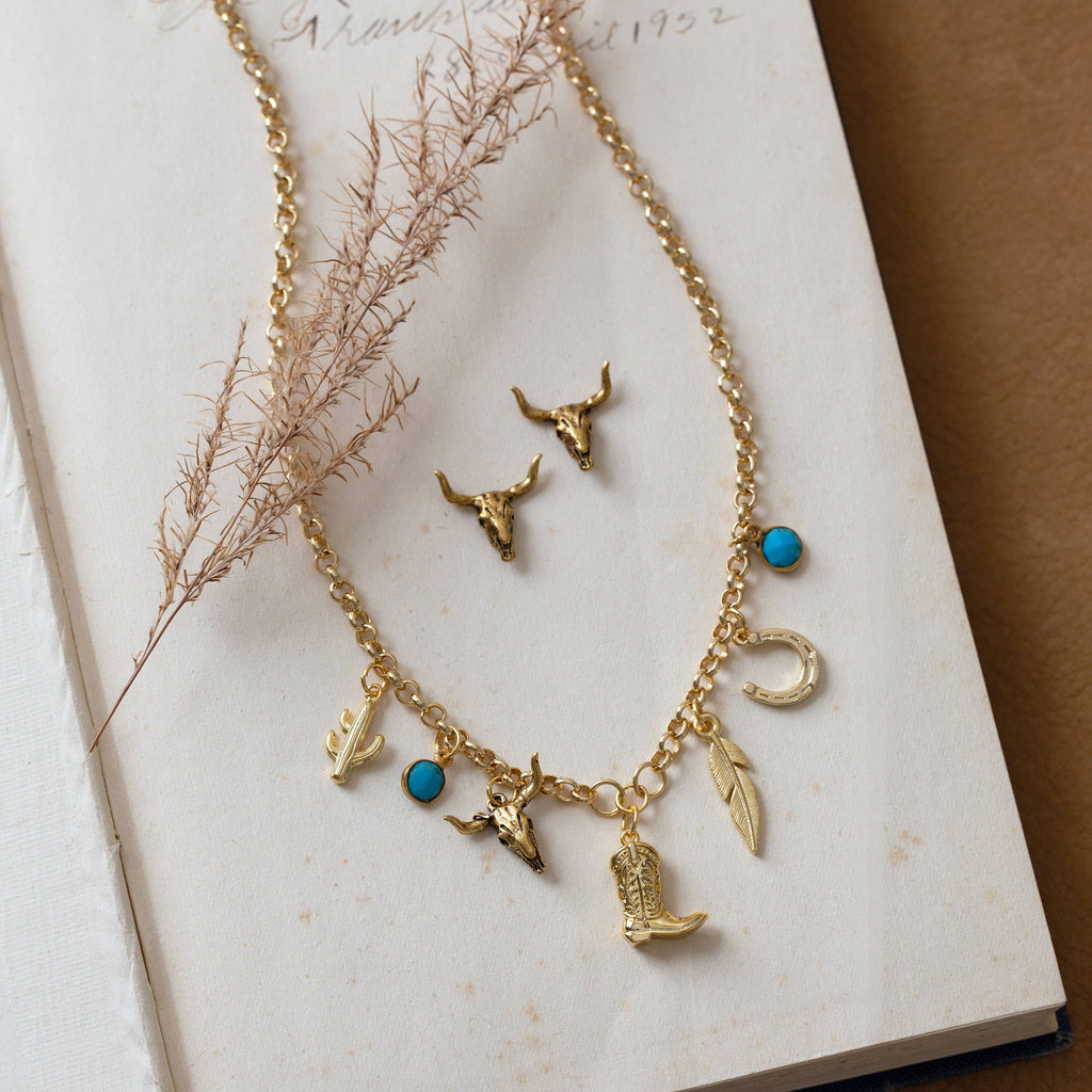 Amano Studio- Cowboy Boot Charm Necklace