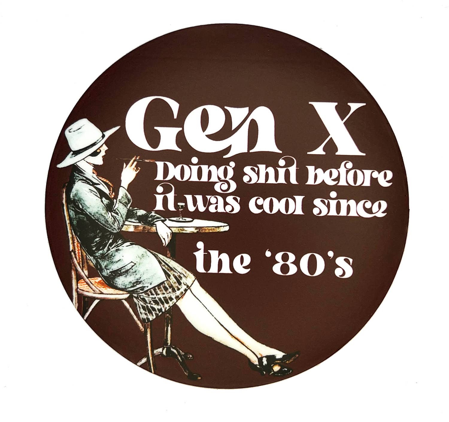 The Twentieth- Gen X Vinyl Sticker 4 in
