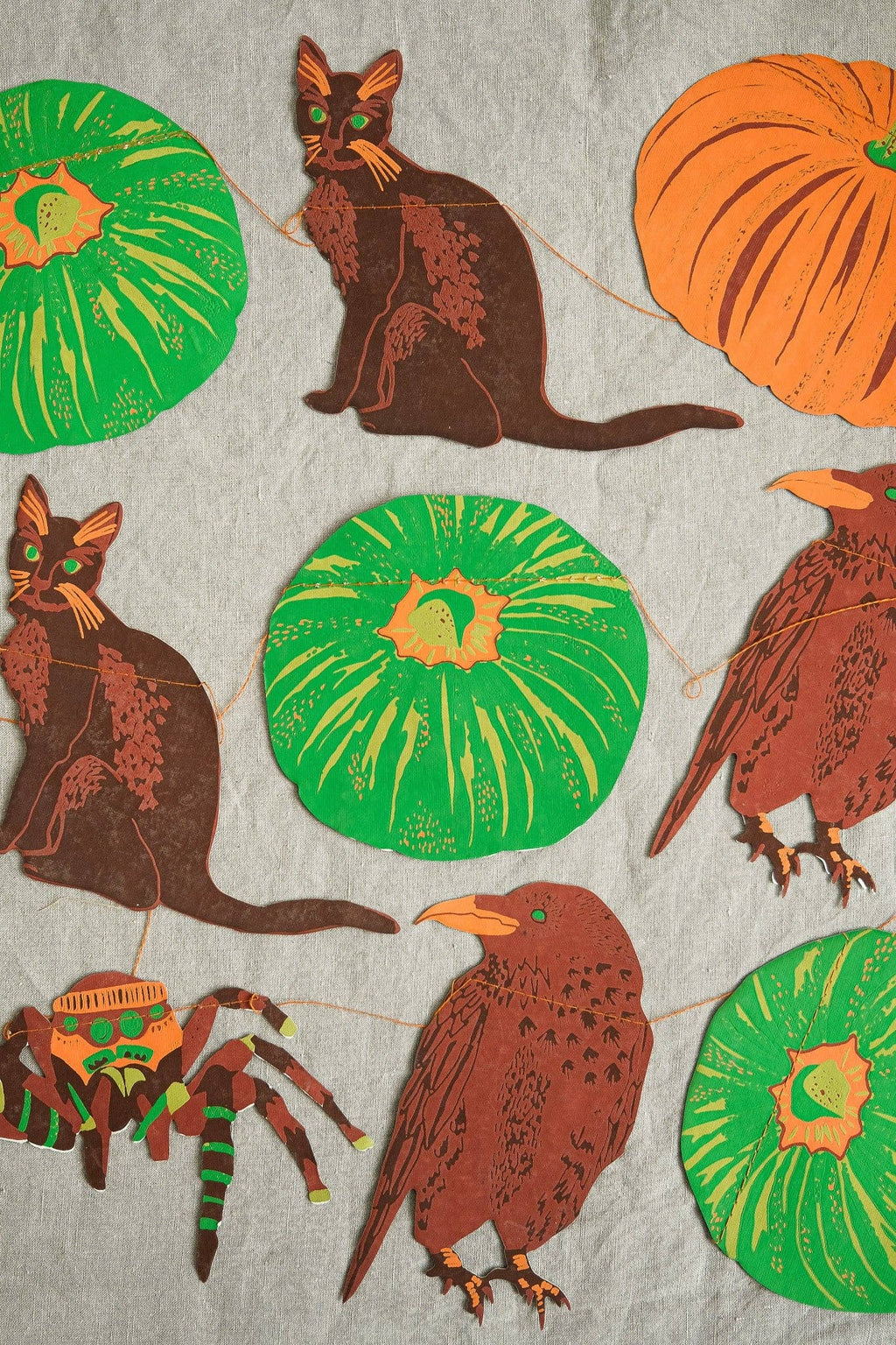 East End Press- Pumpkin Sewn Garland