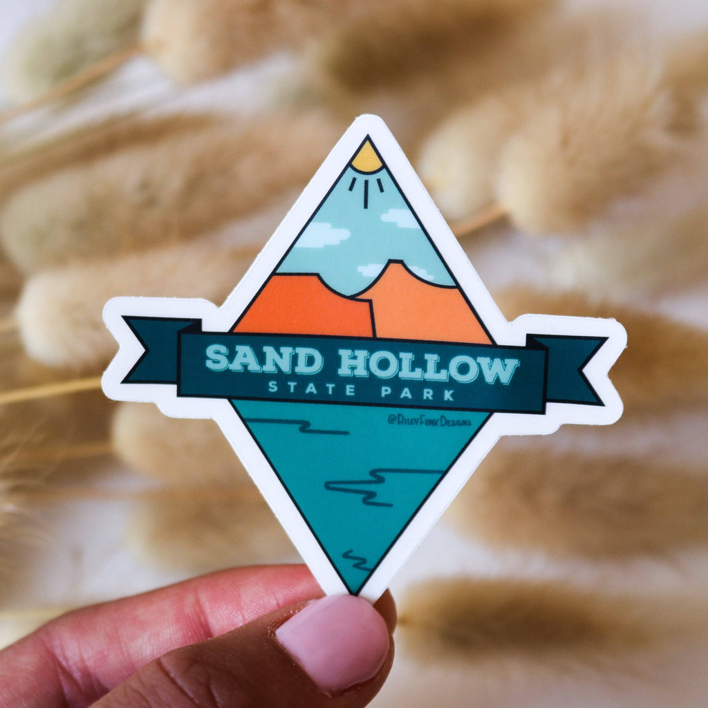Riley Funk- Sand Hollow State Park Diamond Clear Sticker