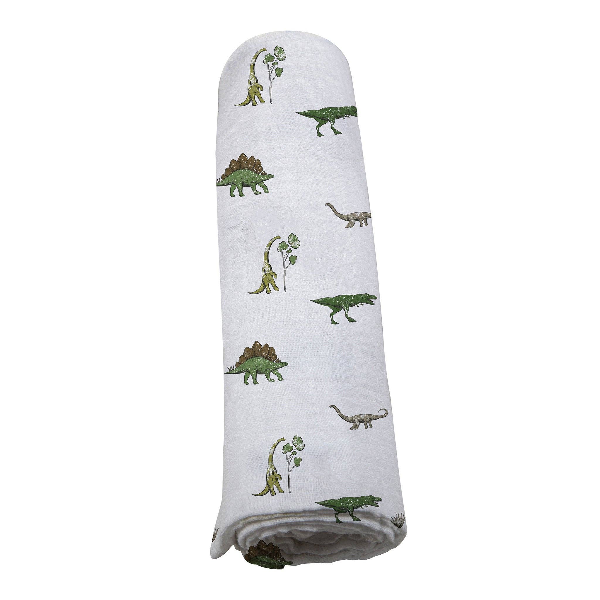 Newcastle Classics- Dino Days Cotton Muslin Swaddle