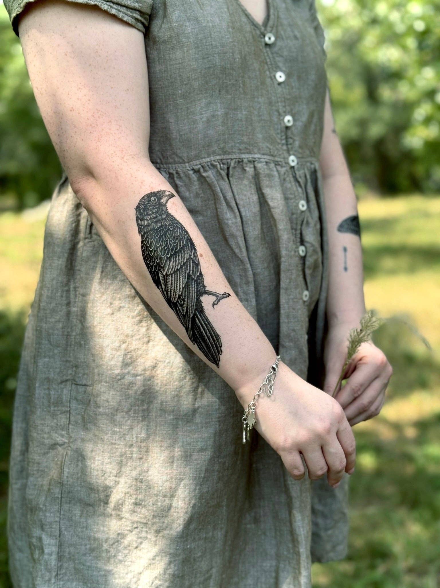 NatureTats- Raven Temporary Tattoo