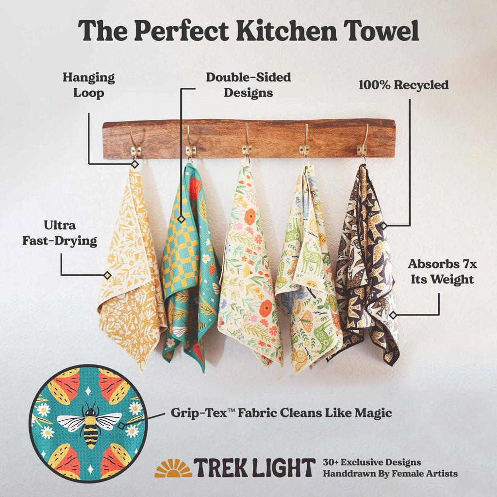 Trek Light- Kitchen Tea Towel Quick Dry | Happy Halloween