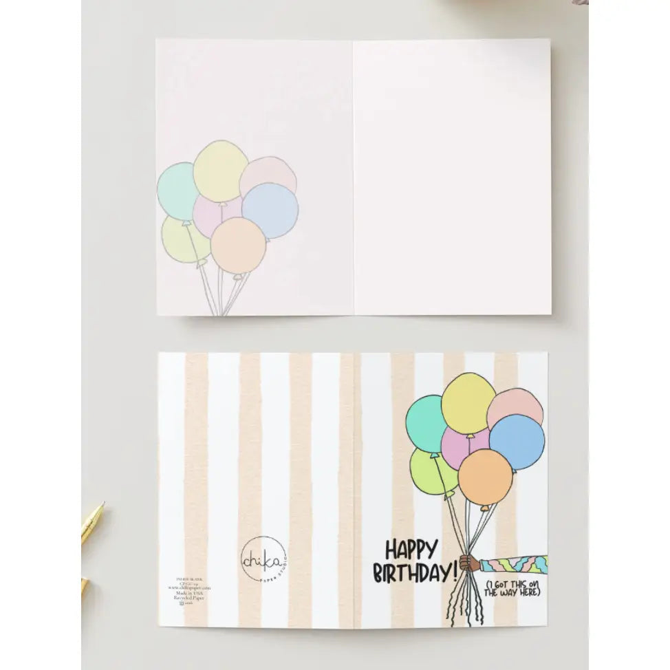 Chika Paper Studio- Last Minute Birthday Card