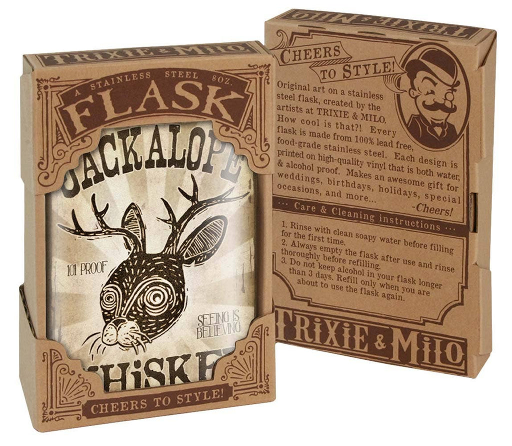 Lucky Jack- Flask - Jackalope Whiskey