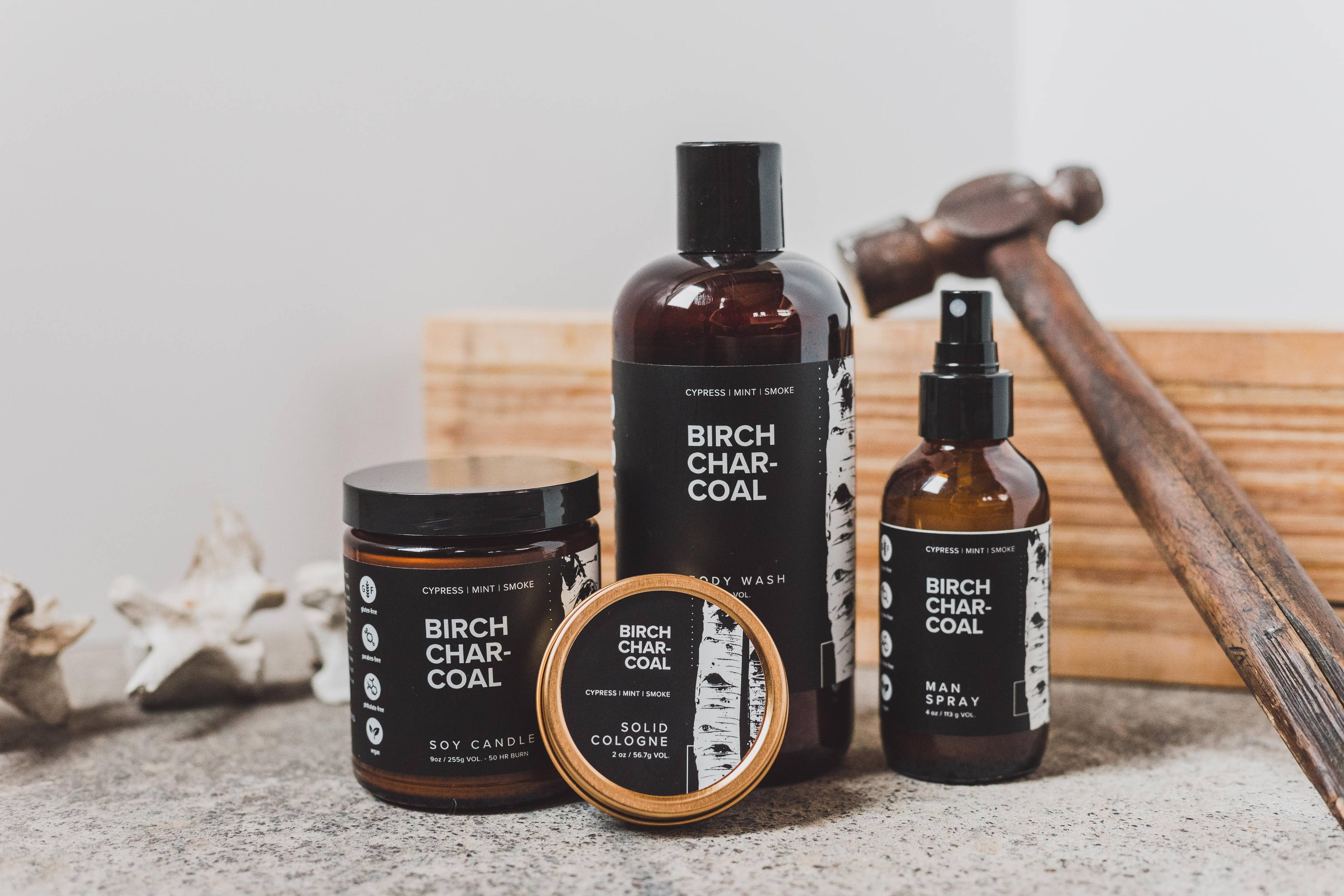 Broken Top Brands- Birch Charcoal Solid Cologne