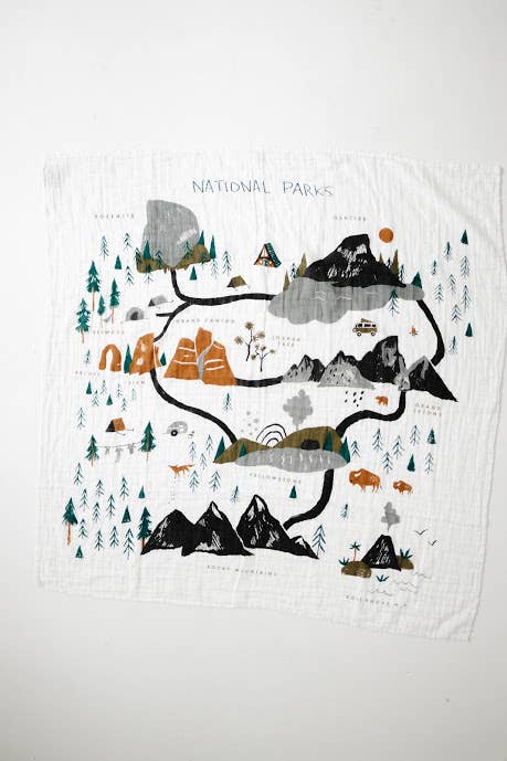 Clementine Kids- National Parks Swaddle