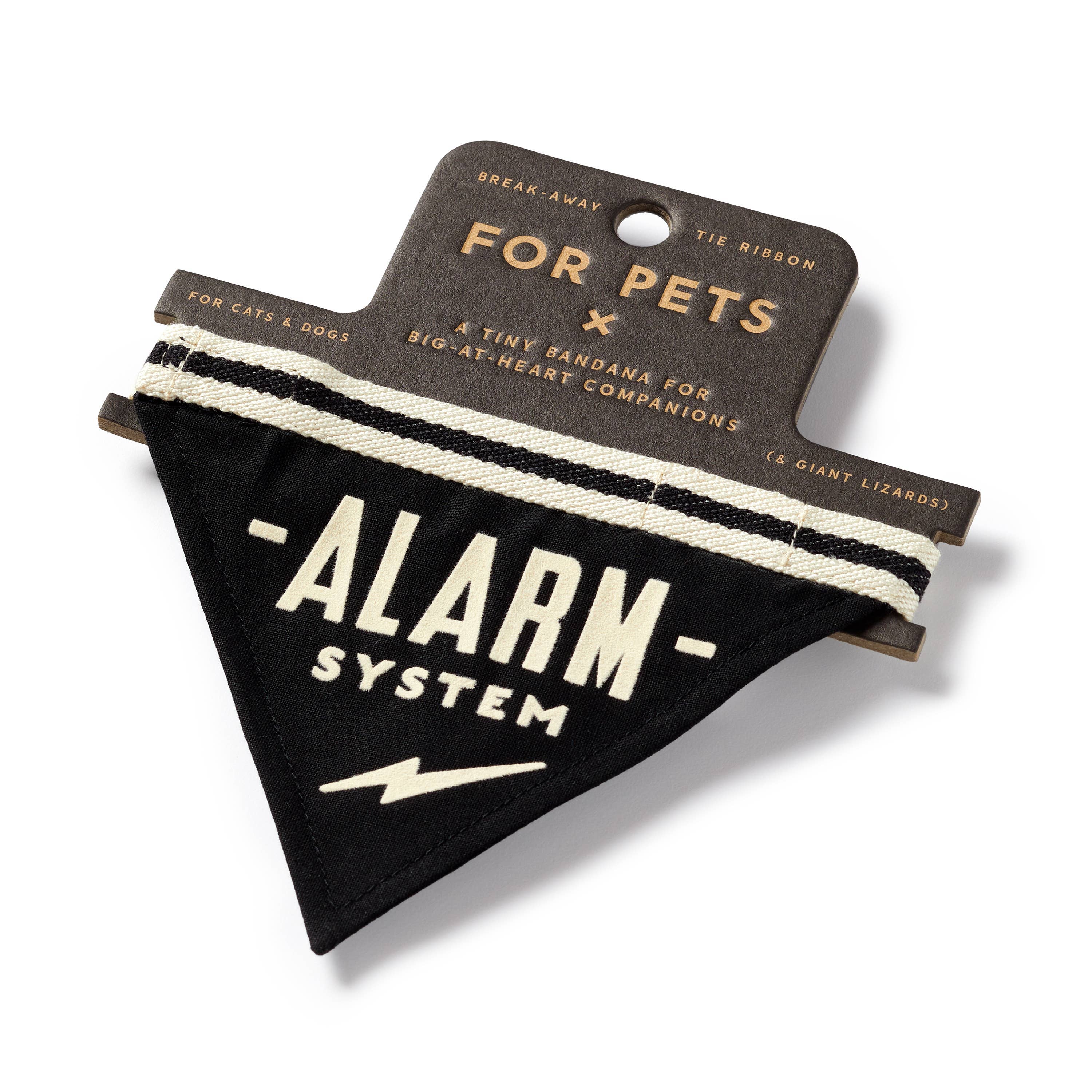 Chronicle Books- Brass Monkey Alarm System Small Pet Bandana