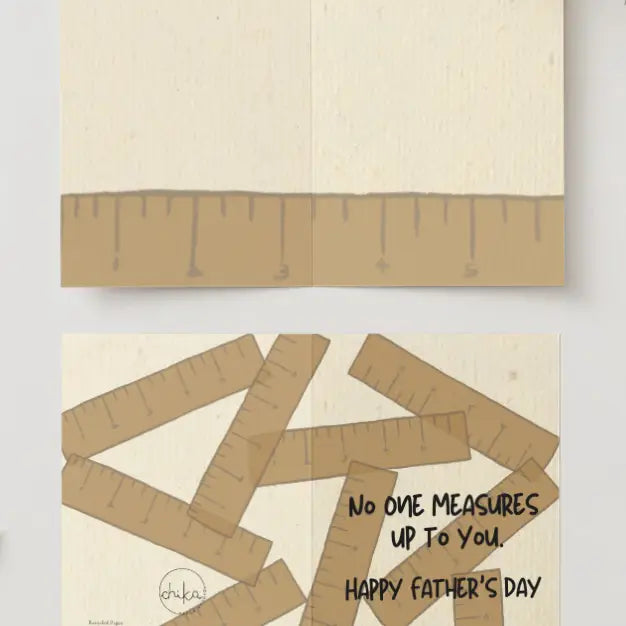 Chika Paper Studio- Father's Day Card: No One Measures