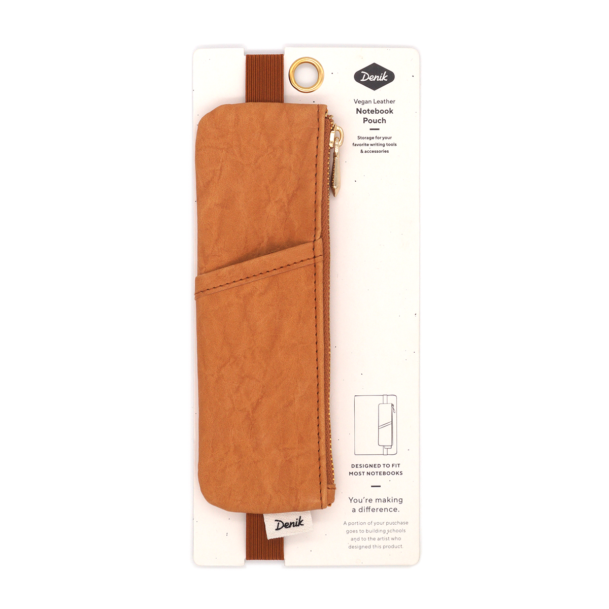 Denik- Caramel Crinkle Notebook Pouch