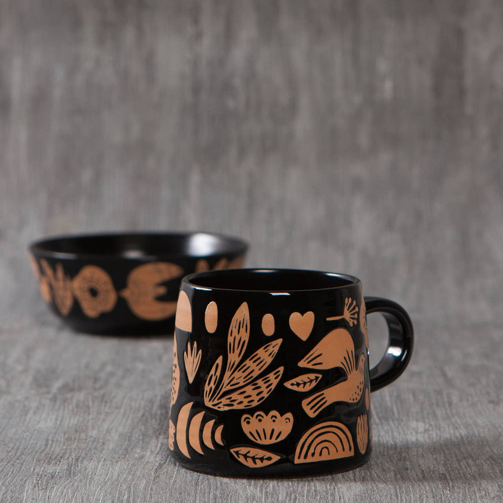 Danica Studio- Myth Imprint Stoneware Mugs 12 oz