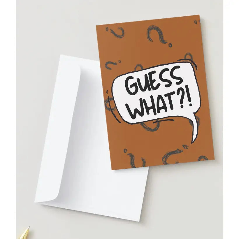 Chika Paper Studio- Guess What? Chicken Butt Card