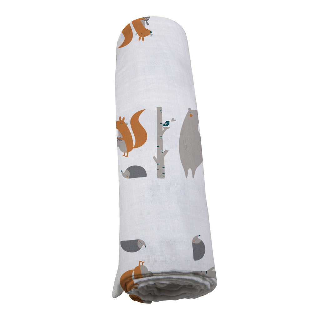 Newcastle Classics- Forest Friends Cotton Muslin Swaddle