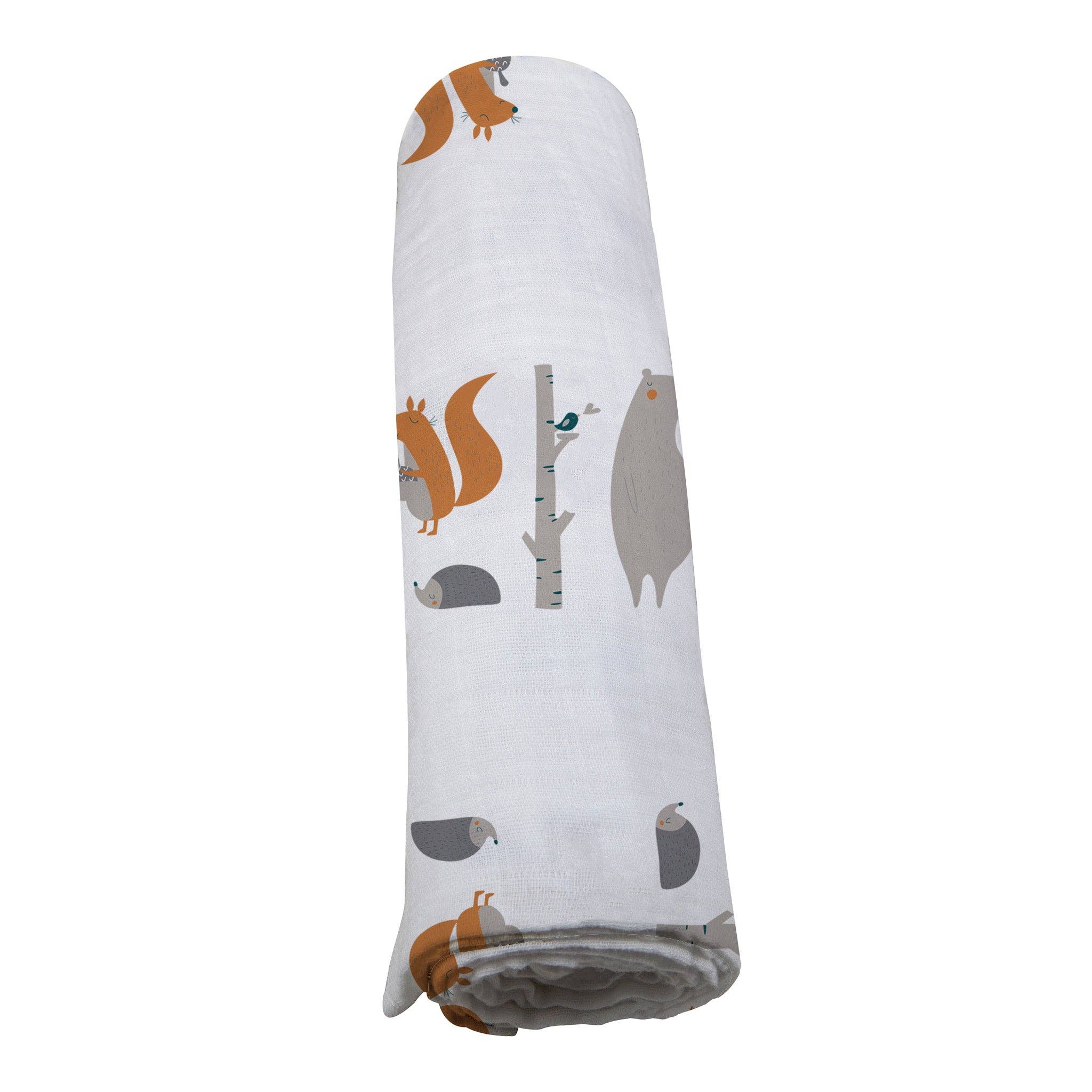 Newcastle Classics- Forest Friends Cotton Muslin Swaddle
