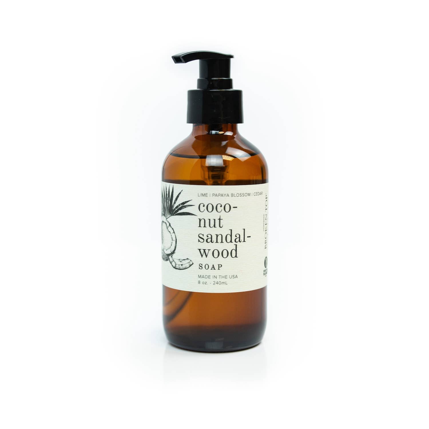 Broken Top Brands- Coconut Sandalwood Liquid Hand Soap