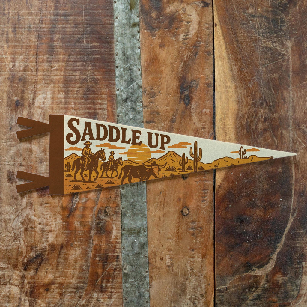 Benoit's Design Co.- Saddle Up Felt Pennant
