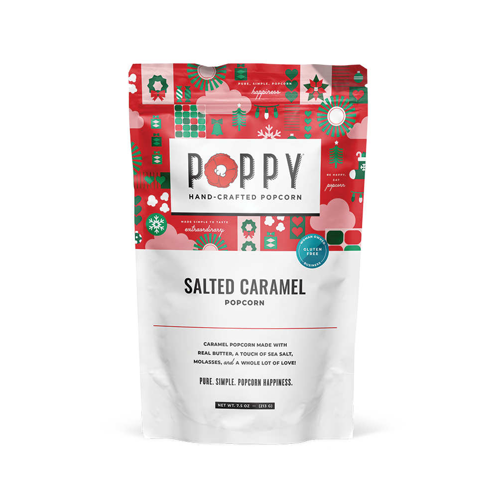 Poppy Popcorn- Holiday Salted Caramel Popcorn