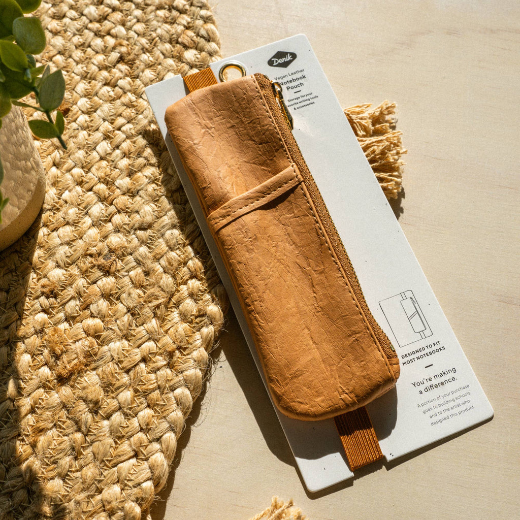 Denik- Caramel Crinkle Notebook Pouch