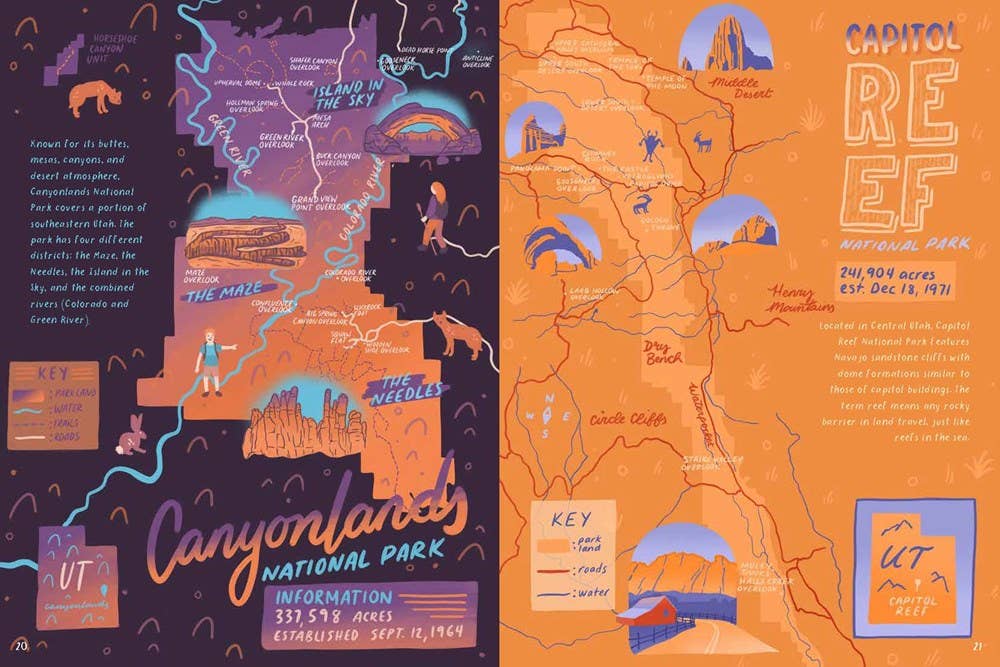 Gibbs Smith- National Parks Maps: Illustrated Maps of 62 National Parks