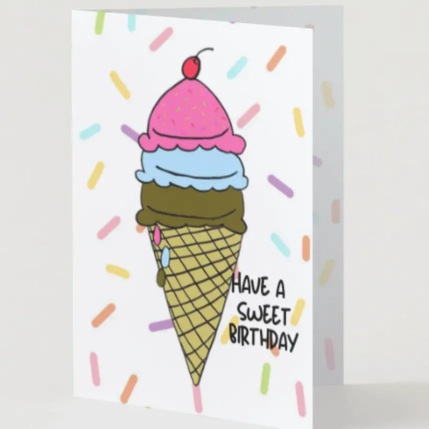 Chika Paper Studio- Sweet Birthday Card