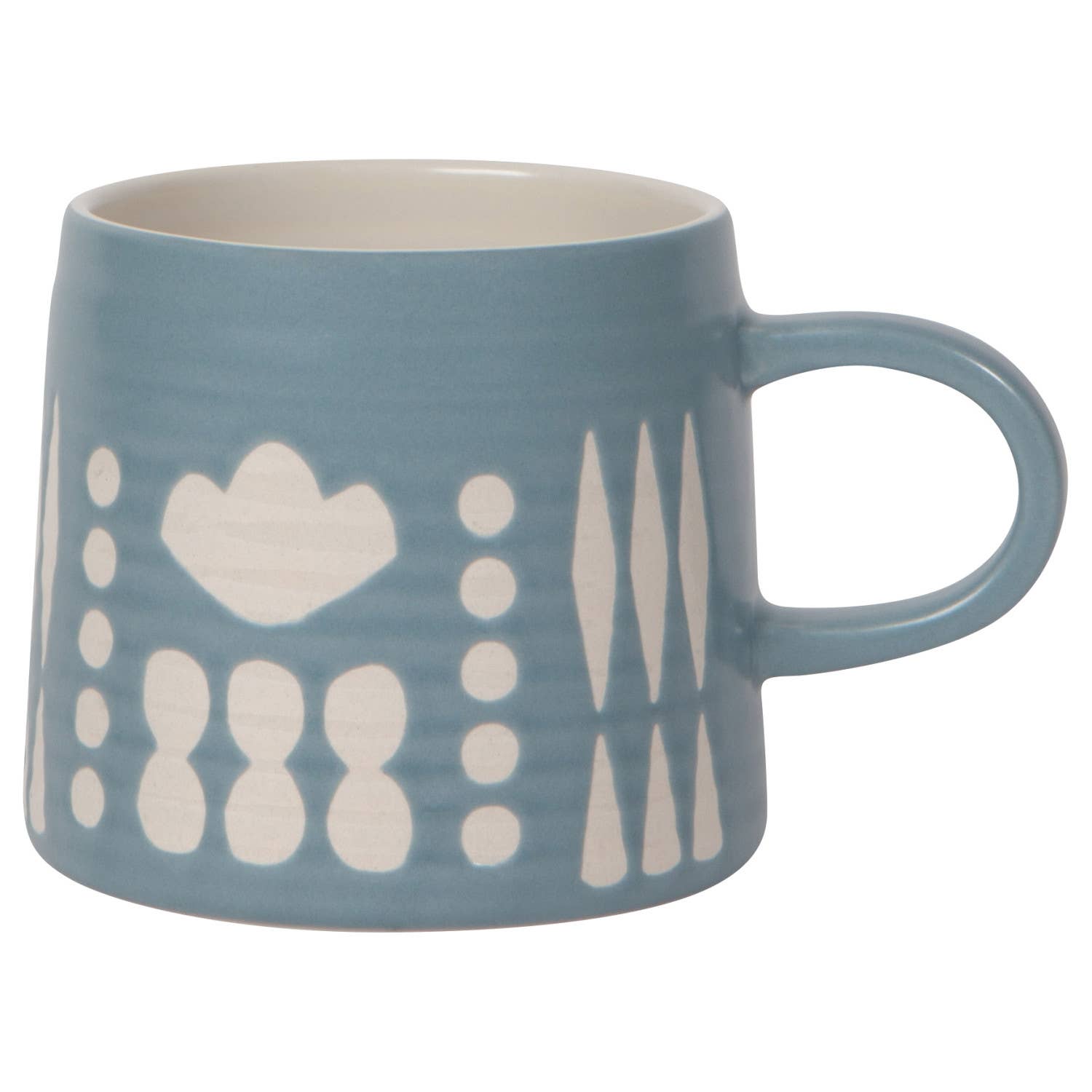 Danica Studio- Collage Imprint Stoneware Mugs 12 oz