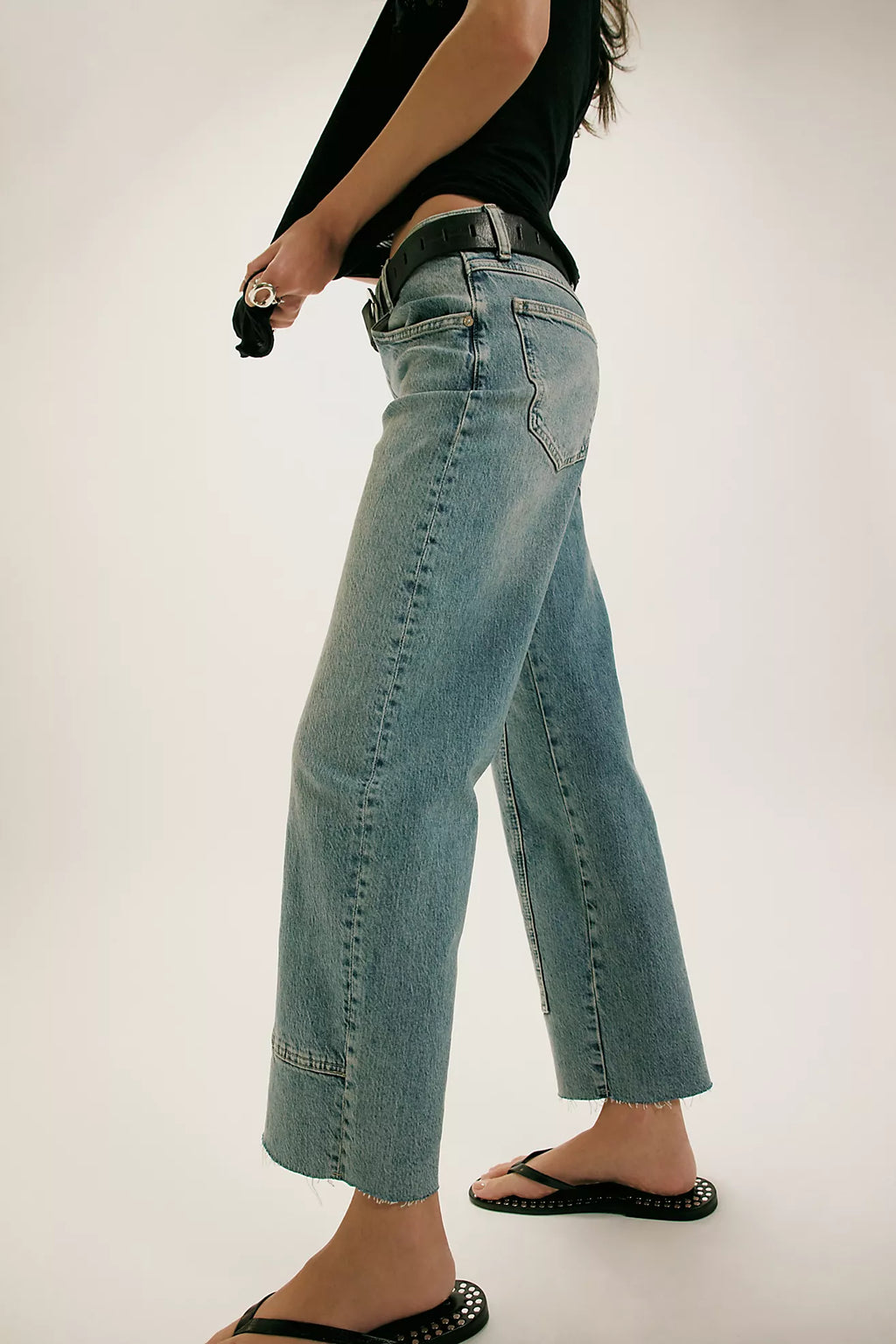Free People- We The Free Risk Taker Mid-Rise Jeans