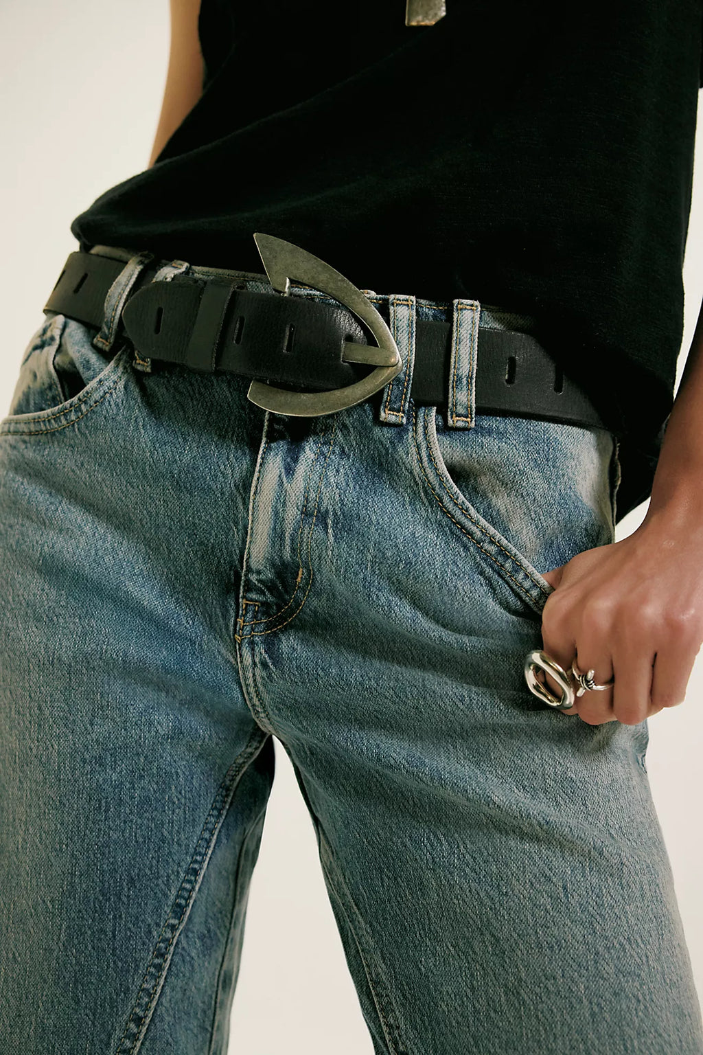 Free People- We The Free Risk Taker Mid-Rise Jeans