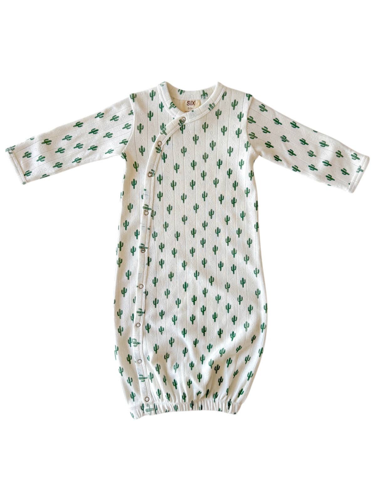 SIIX Collection- Cactus / Organic Pointelle Gown