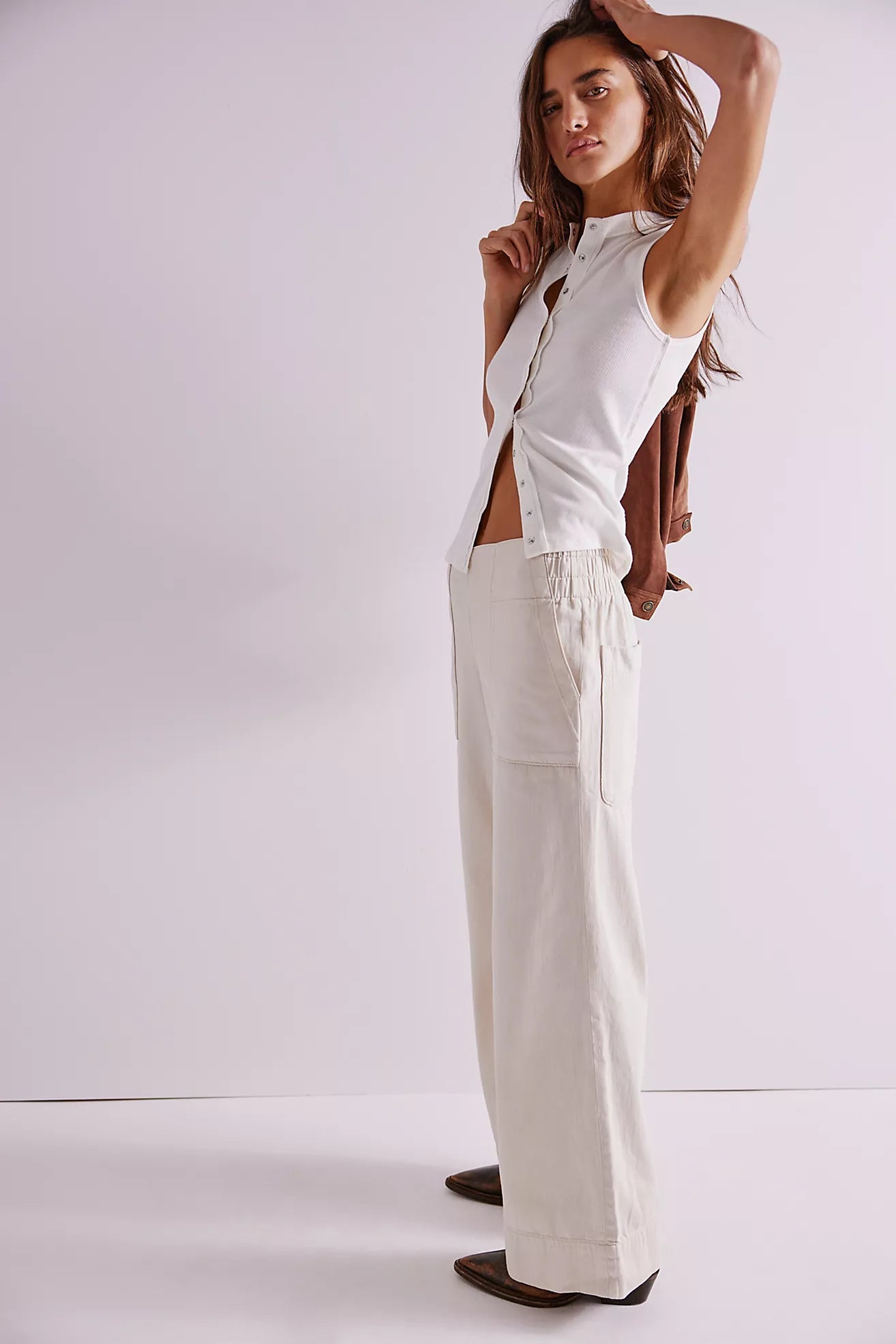 Free People- We The Free Breezy Denim Pull-On Jeans