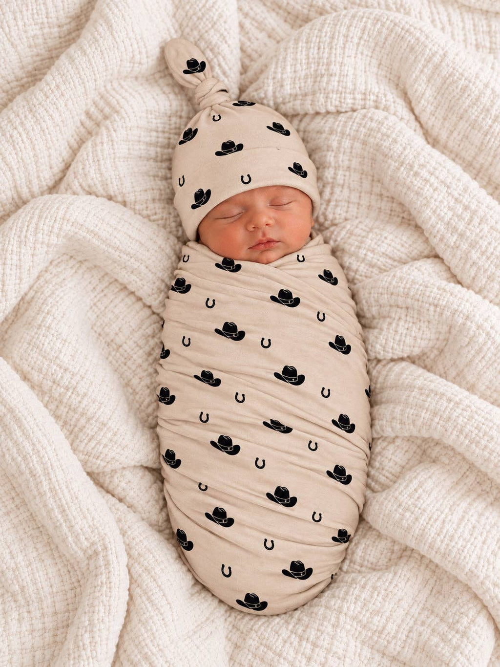 SIIX Collection- Cowboy Hats / Organic Cotton Swaddle