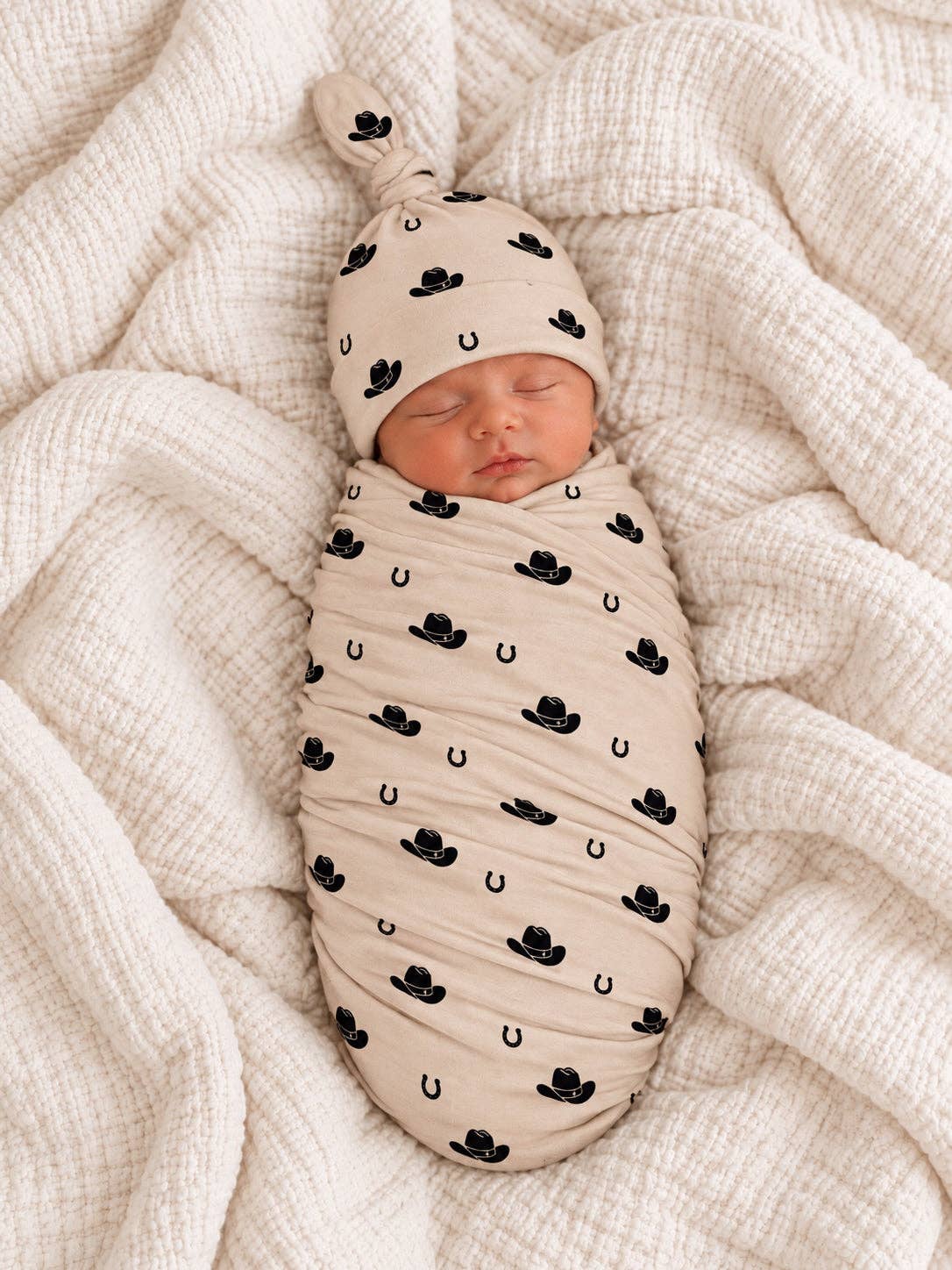 SIIX Collection- Cowboy Hats / Organic Cotton Swaddle