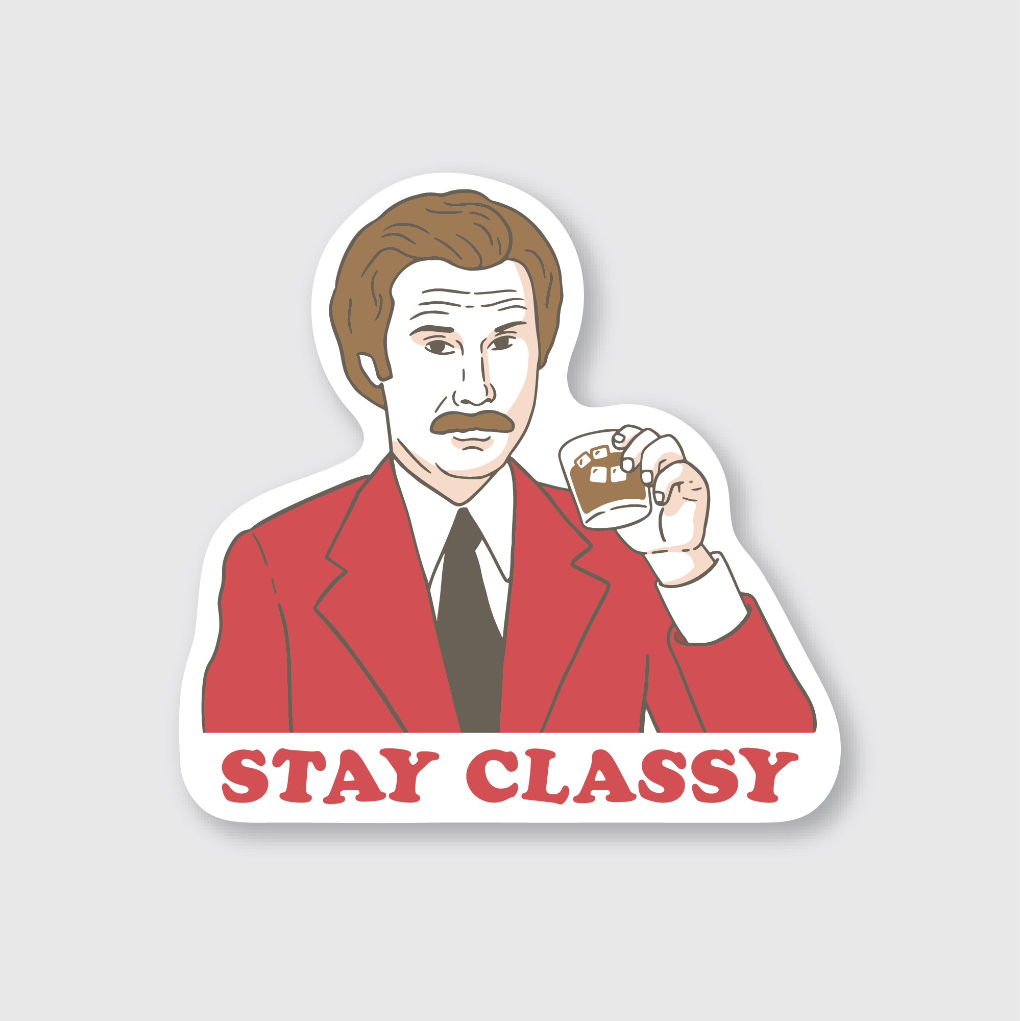 Pike Street Press- Stay Classy Sticker