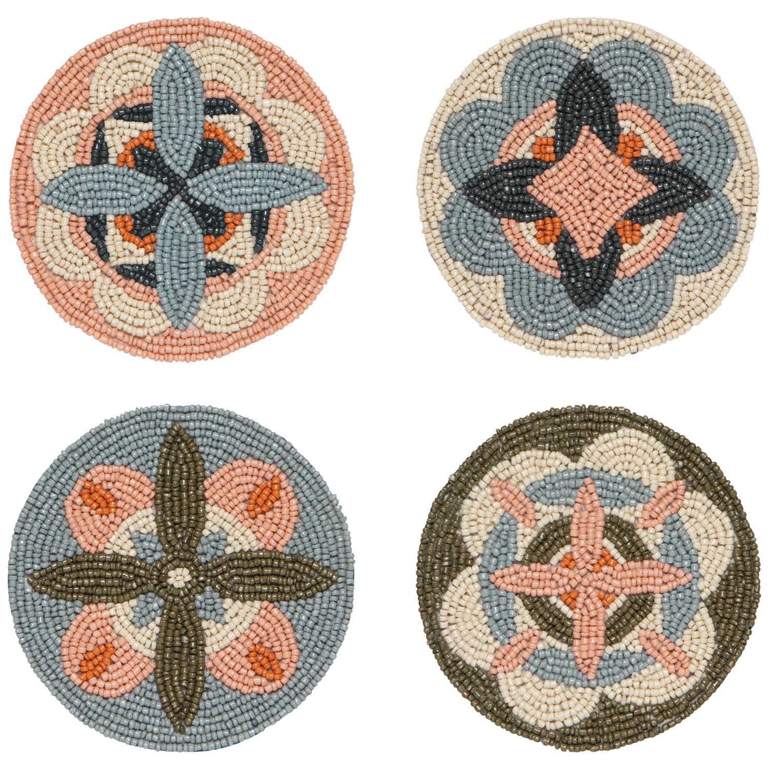 Danica Studio- Disco Formation Beaded Coasters Set of 4