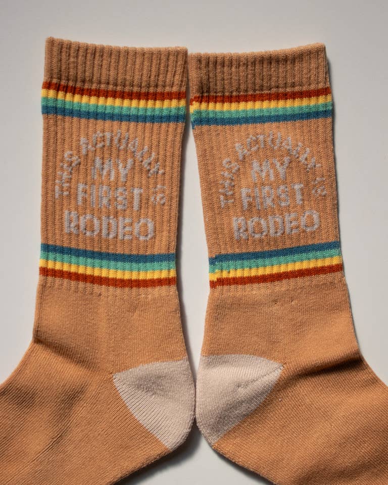 Shop Good- Actually My First Rodeo Western Socks