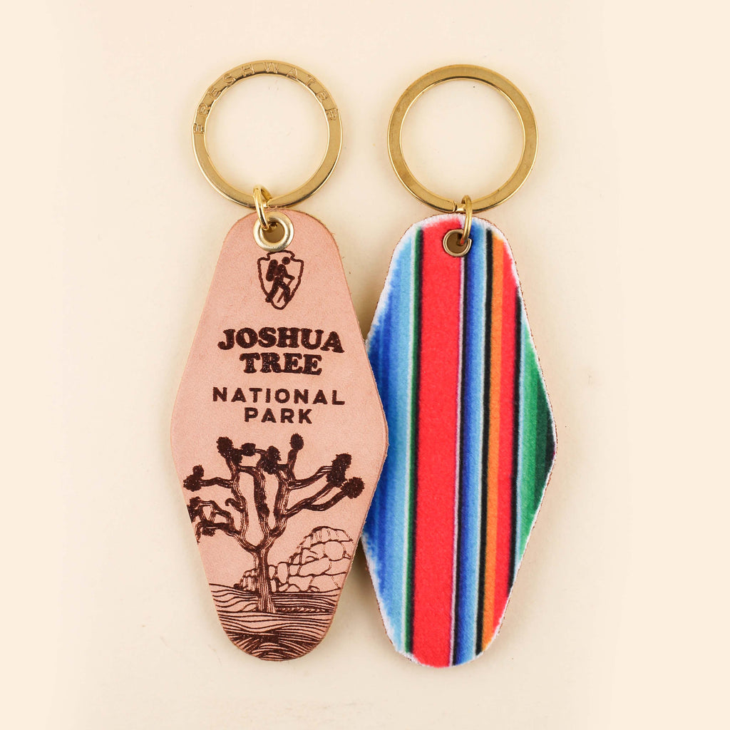 Freshwater Curated Goods- National Park Hotel Leather Keychain