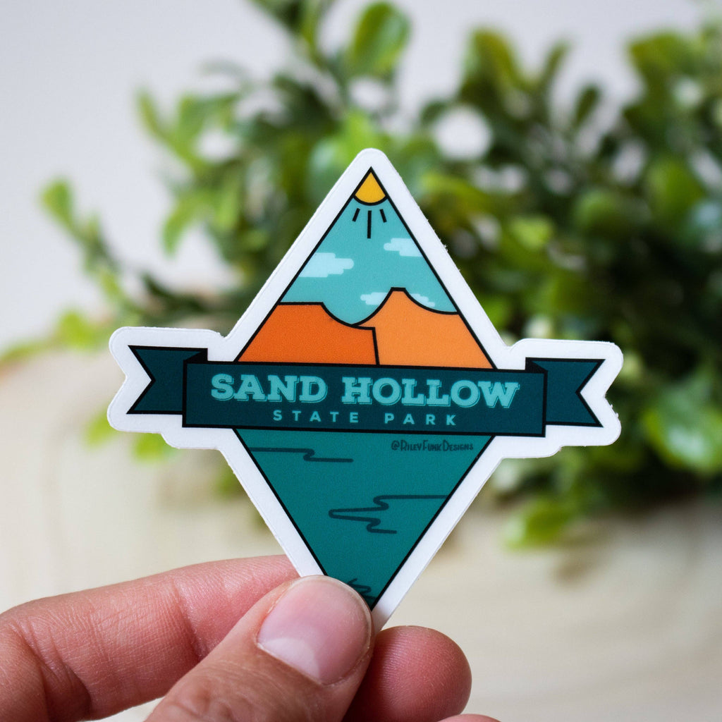 Riley Funk- Sand Hollow State Park Diamond Clear Sticker