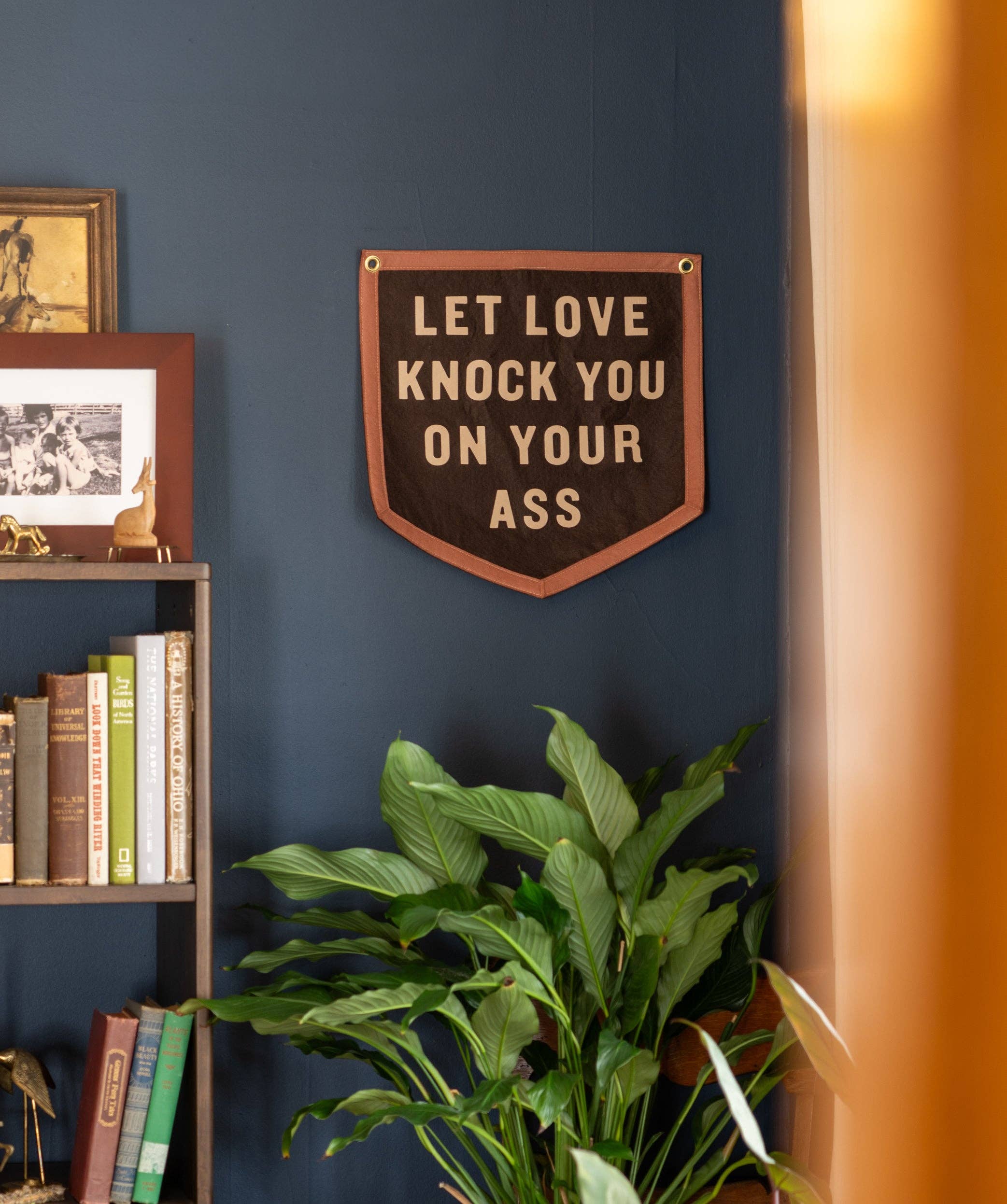 Oxford Pennant- Let Love Knock You On Your Ass Camp Flag • Jason Isbell x Oxford Pennant