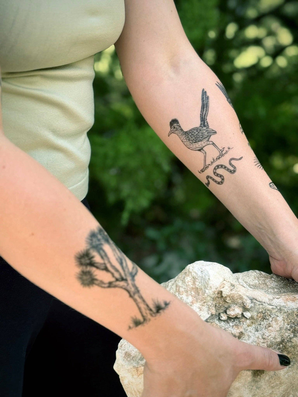 NatureTats- Roadrunner Temporary Tattoo