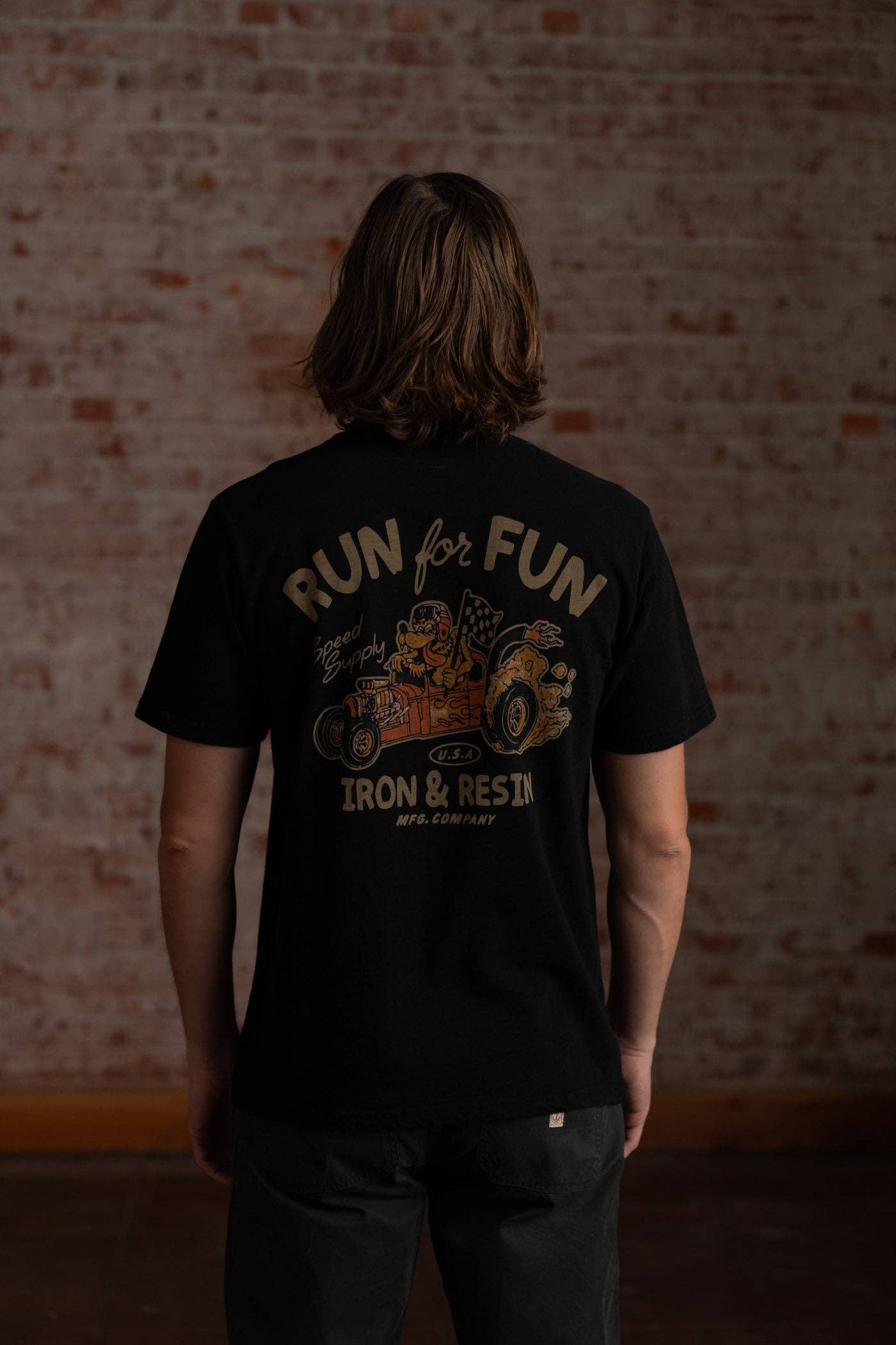 Iron & Resin- Run for Fun Pocket Tee
