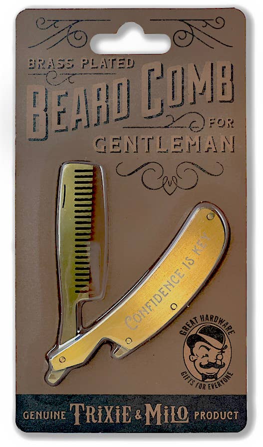 Lucky Jack- Folding Beard & Mustache Comb