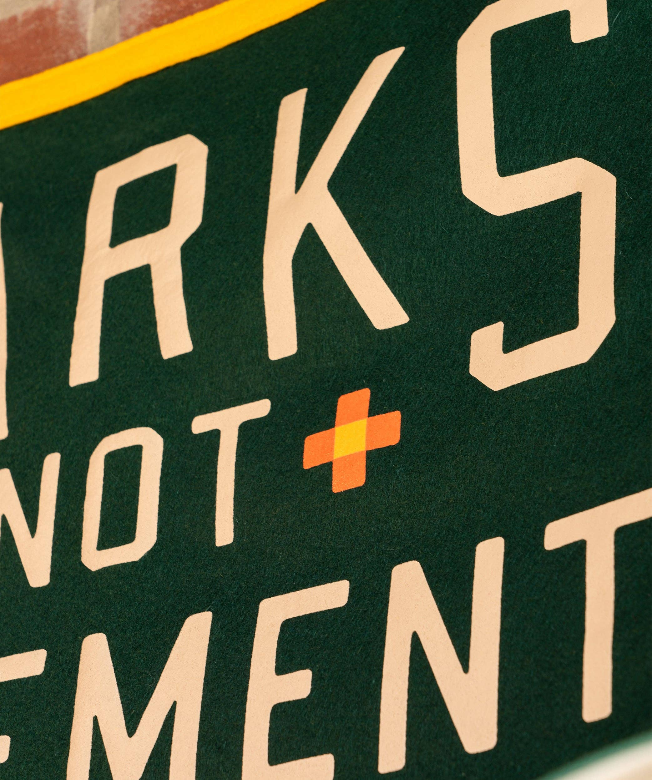 Oxford Pennant- Parks Not Pavement Camp Flag