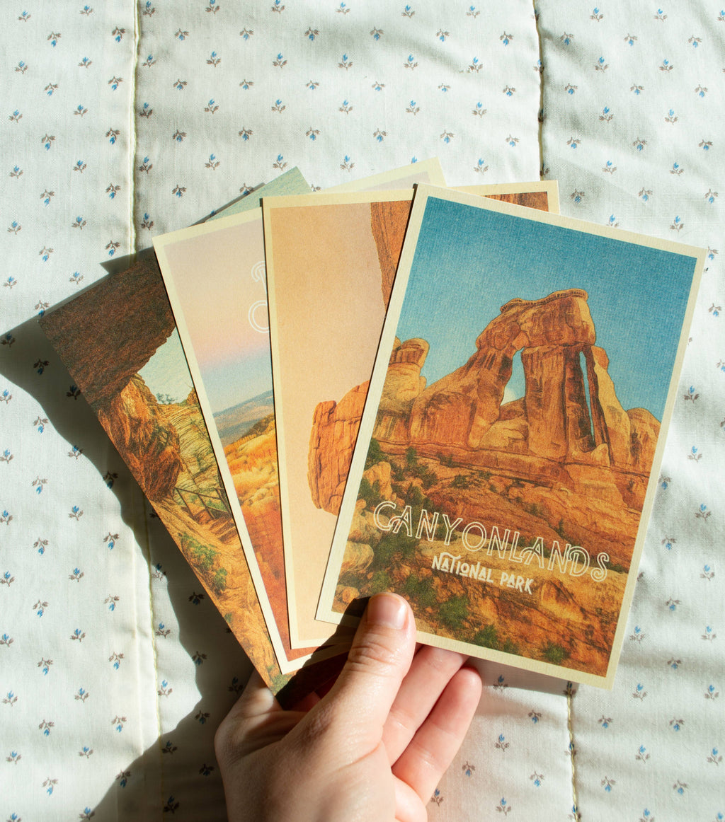 Traildust Goods- Arches National Park Utah Vintage Inspired 4x6 Postcards