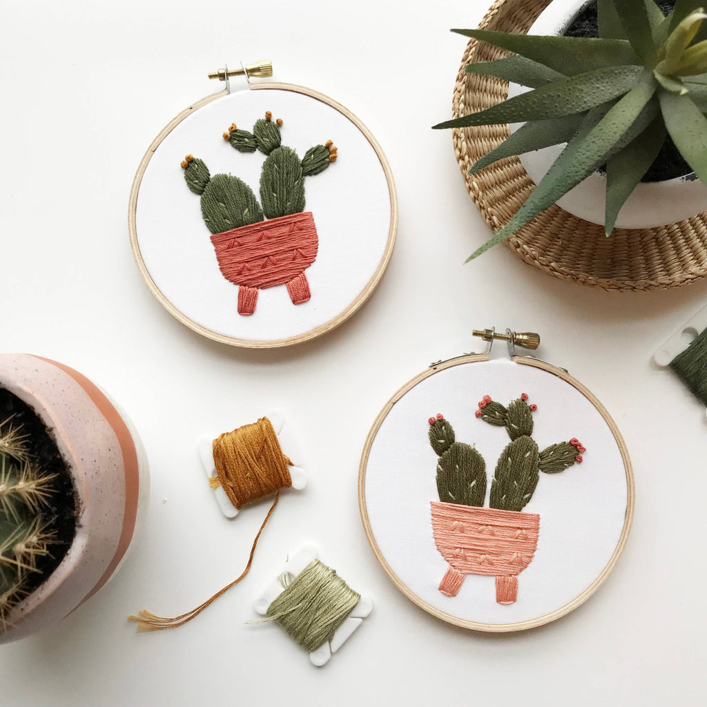 Urbann Nest- Cactus Embroidery Kit