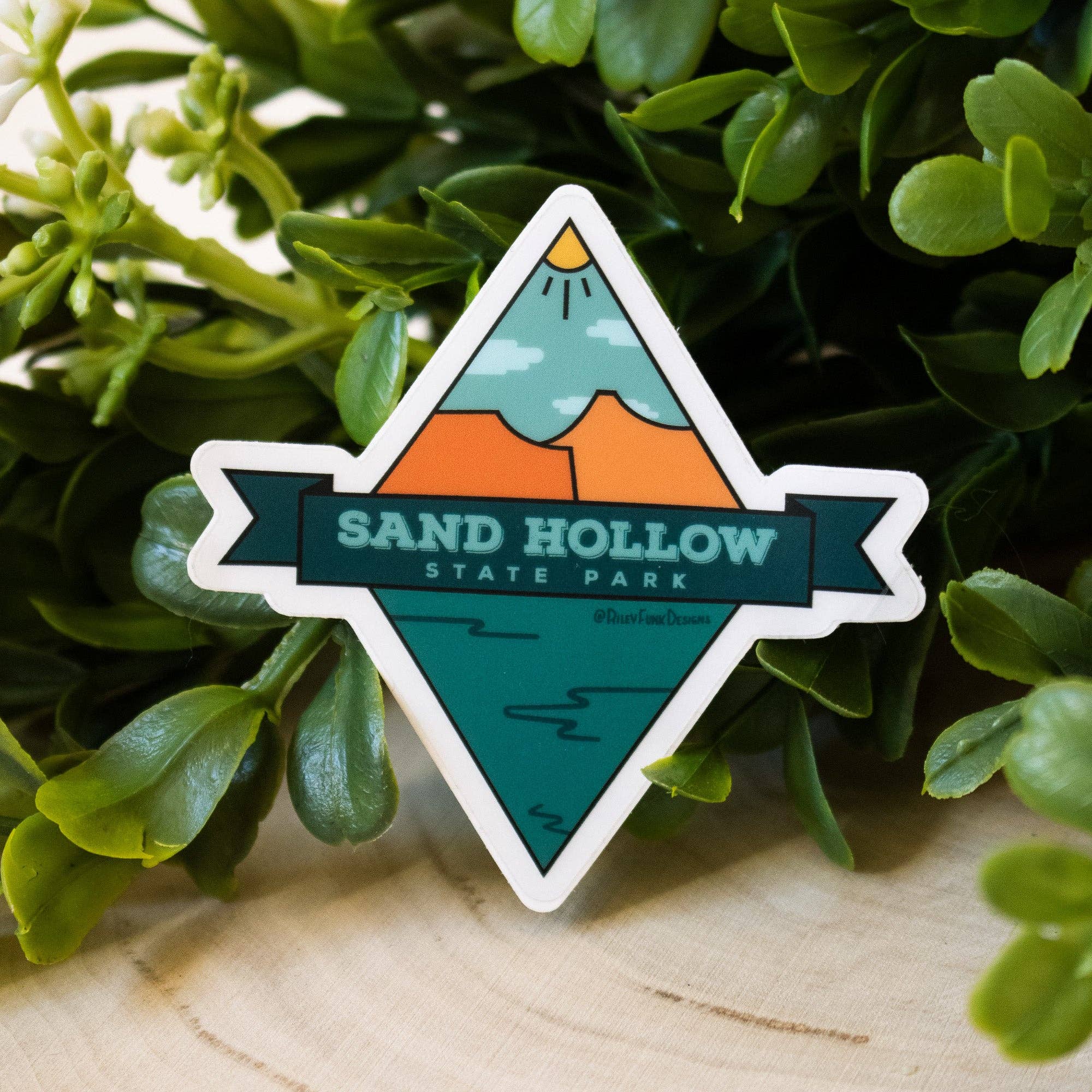 Riley Funk- Sand Hollow State Park Diamond Clear Sticker
