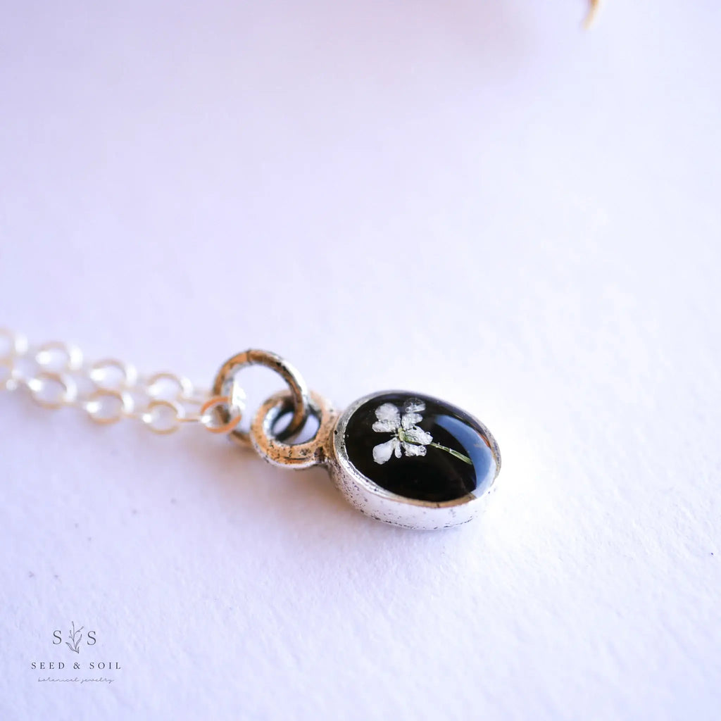 Seed & Soil- Tiny Oval Necklace