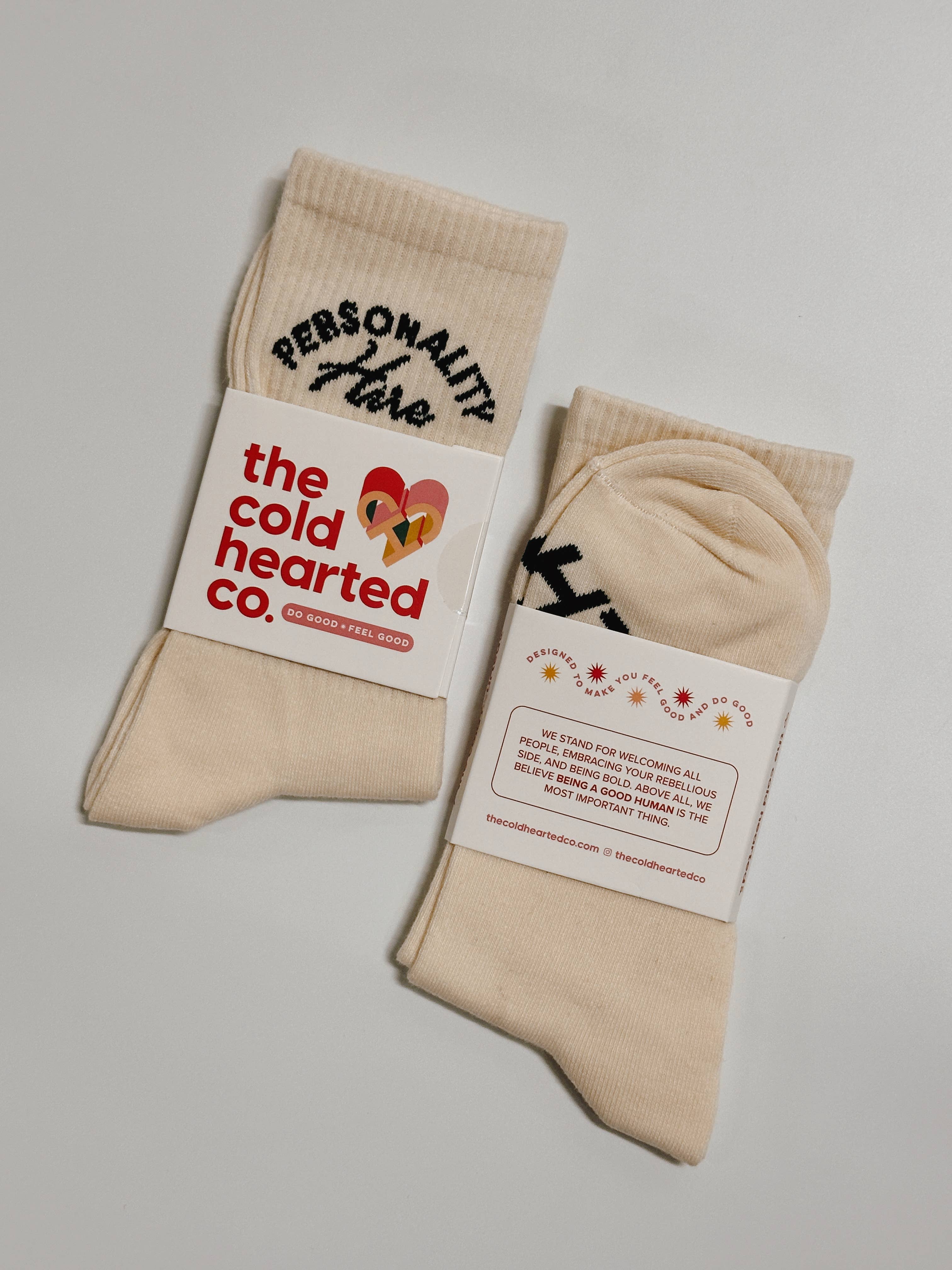 The Cold Hearted Collective- Funny Personality Hire Socks