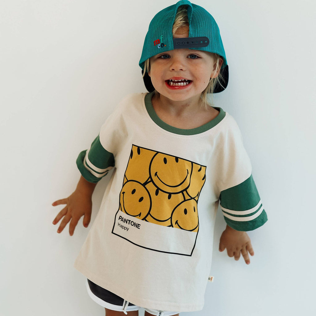 Minimalist Folk Co.- Pantone | GREEN | OVERSIZED KIDS TEE